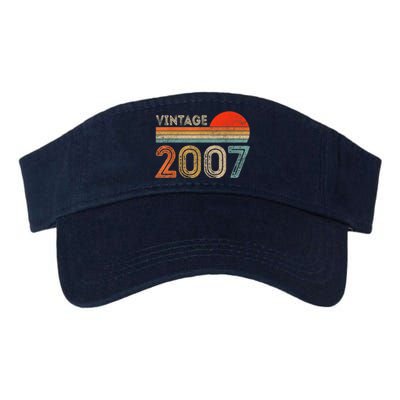 16 Year Old Gift Vintage 2007 Made In 2007 16th Birthday Valucap Bio-Washed Visor