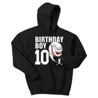 10 Year Old Baseball Birthday Party Theme 10th Gift For Boy Kids Hoodie