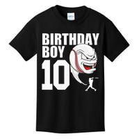 10 Year Old Baseball Birthday Party Theme 10th Gift For Boy Kids T-Shirt