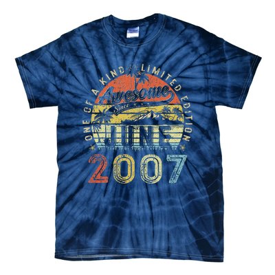 16 Year Old Awesome Since June 2007 16th Birthday (1) Tie-Dye T-Shirt