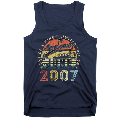 16 Year Old Awesome Since June 2007 16th Birthday (1) Tank Top