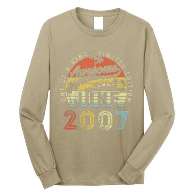 16 Year Old Awesome Since June 2007 16th Birthday (1) Long Sleeve Shirt