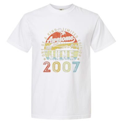 16 Year Old Awesome Since June 2007 16th Birthday (1) Garment-Dyed Heavyweight T-Shirt