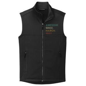 16 Years Old Awesome Since March 2007 16th Birthday Collective Smooth Fleece Vest