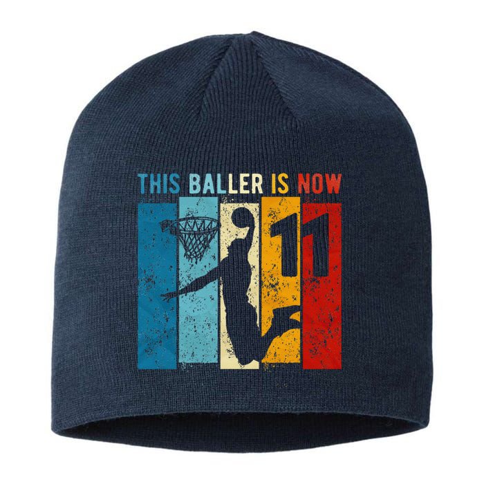 11 Year Old Basketball 11th Birthday Boy Sustainable Beanie