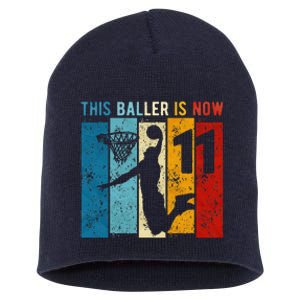 11 Year Old Basketball 11th Birthday Boy Short Acrylic Beanie