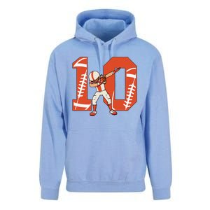 10 Years Old Football Player 10th Football Birthday Unisex Surf Hoodie