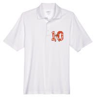 10 Years Old Football Player 10th Football Birthday Men's Origin Performance Pique Polo