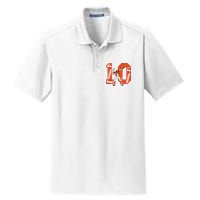 10 Years Old Football Player 10th Football Birthday Dry Zone Grid Polo