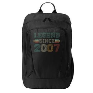 16 Years Old Legend Since 2007 16th Birthday City Backpack