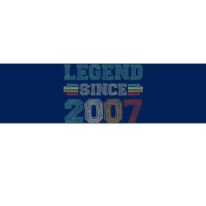 16 Years Old Legend Since 2007 16th Birthday Bumper Sticker