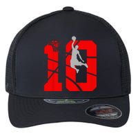 10 Year Old 10th Basketball Birthday Partytheme Year Old 10 Flexfit Unipanel Trucker Cap