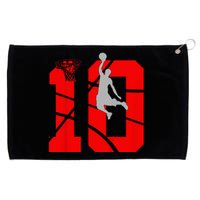 10 Year Old 10th Basketball Birthday Partytheme Year Old 10 Grommeted Golf Towel