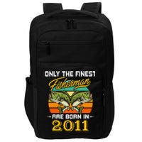 11 Years Old Fisherman Born In 2011 Cute 11th Birthday Impact Tech Backpack