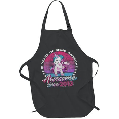 10 Years Old Flossing Unicorn Gifts 10th Birthday Party Apron