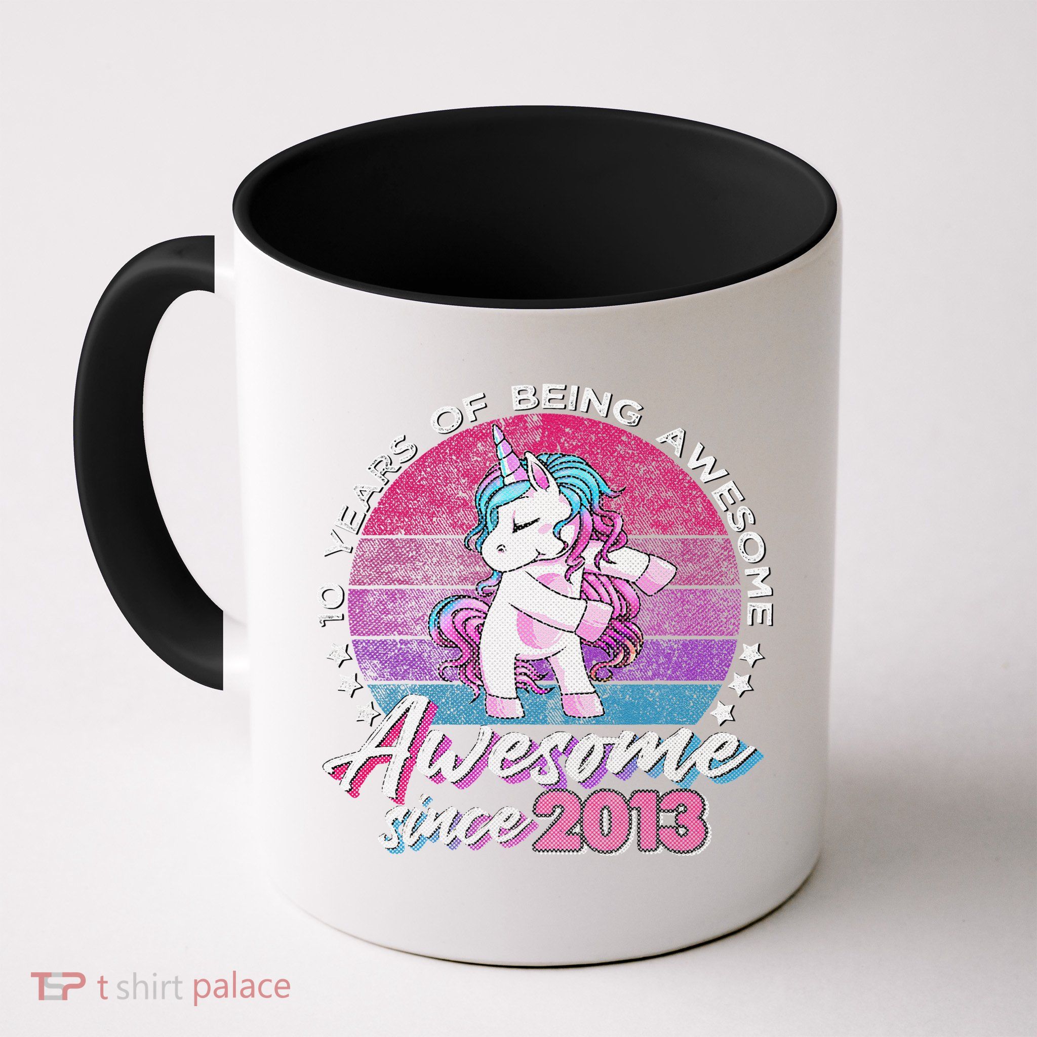 10 Years Old Flossing Unicorn Gifts 10th Birthday Party Mug