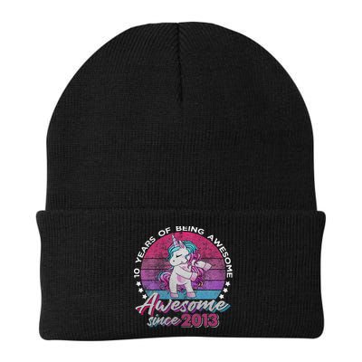 10 Years Old Flossing Unicorn Gifts 10th Birthday Party Beanie