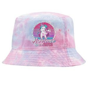 10 Years Old Flossing Unicorn Gifts 10th Birthday Party Tie-Dyed Bucket Hat