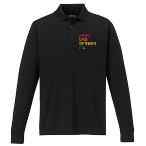 11 Years Old Legend Since September 2011 11th Birthday Gift Performance Long Sleeve Polo