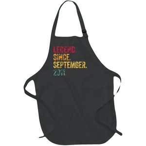 11 Years Old Legend Since September 2011 11th Birthday Gift Full-Length Apron With Pockets