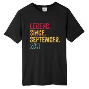 11 Years Old Legend Since September 2011 11th Birthday Gift Tall Fusion ChromaSoft Performance T-Shirt