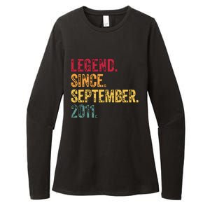 11 Years Old Legend Since September 2011 11th Birthday Gift Womens CVC Long Sleeve Shirt