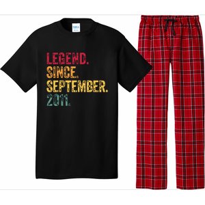 11 Years Old Legend Since September 2011 11th Birthday Gift Pajama Set