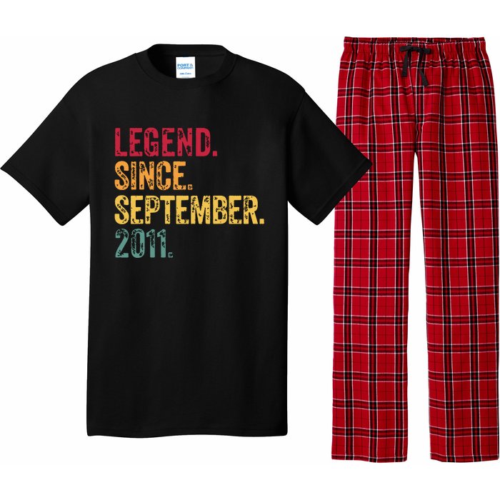 11 Years Old Legend Since September 2011 11th Birthday Gift Pajama Set