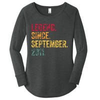 11 Years Old Legend Since September 2011 11th Birthday Gift Women's Perfect Tri Tunic Long Sleeve Shirt