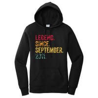 11 Years Old Legend Since September 2011 11th Birthday Gift Women's Pullover Hoodie