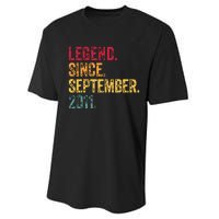 11 Years Old Legend Since September 2011 11th Birthday Gift Performance Sprint T-Shirt