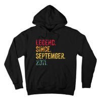 11 Years Old Legend Since September 2011 11th Birthday Gift Tall Hoodie