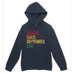 11 Years Old Legend Since September 2011 11th Birthday Gift Urban Pullover Hoodie