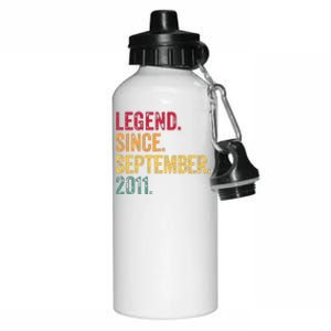 11 Years Old Legend Since September 2011 11th Birthday Gift Aluminum Water Bottle