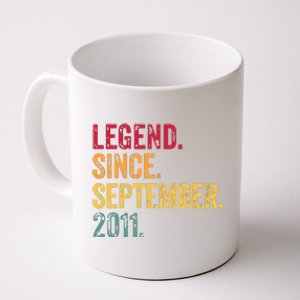 11 Years Old Legend Since September 2011 11th Birthday Gift Coffee Mug