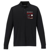 11 Year Old Baseball Birthday Party 11th Boy Eleven Player Performance Long Sleeve Polo