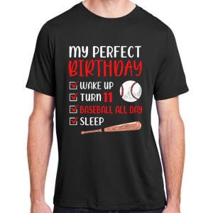 11 Year Old Baseball Birthday Party 11th Boy Eleven Player Adult ChromaSoft Performance T-Shirt