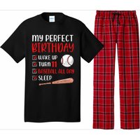 11 Year Old Baseball Birthday Party 11th Boy Eleven Player Pajama Set