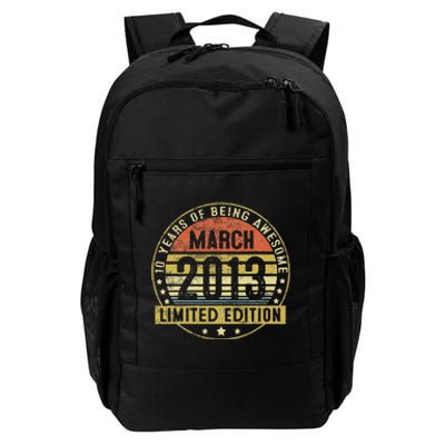 10 Years Old Gifts Vintage March 2013 10th Birthday Gift Daily Commute Backpack