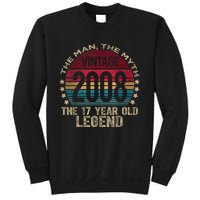 17 Year Old Gifts Vintage 2008 Limited Edition 17th Birthday Sweatshirt