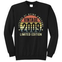 14 Year Old Gifts Vintage 2009 Limited Edition 14th Birthday Sweatshirt