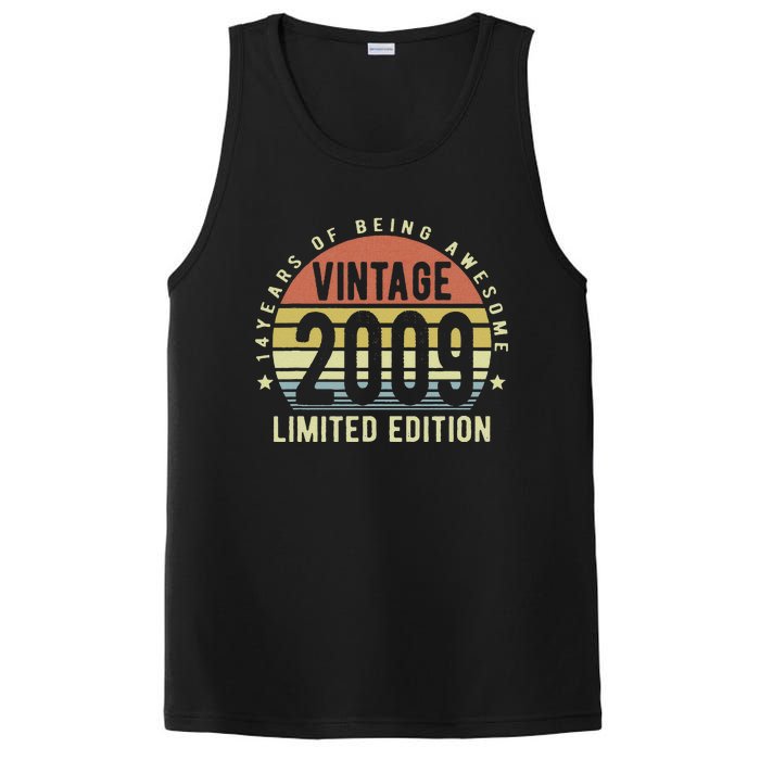 14 Year Old Gifts Vintage 2009 Limited Edition 14th Birthday PosiCharge Competitor Tank