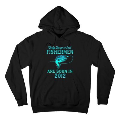 11 Years Old Fisherman Born In 2012 11th Birthday Hoodie