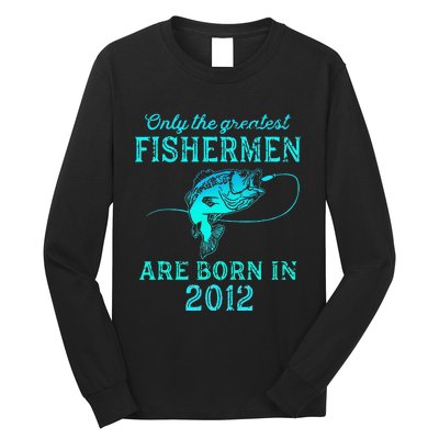 11 Years Old Fisherman Born In 2012 11th Birthday Long Sleeve Shirt