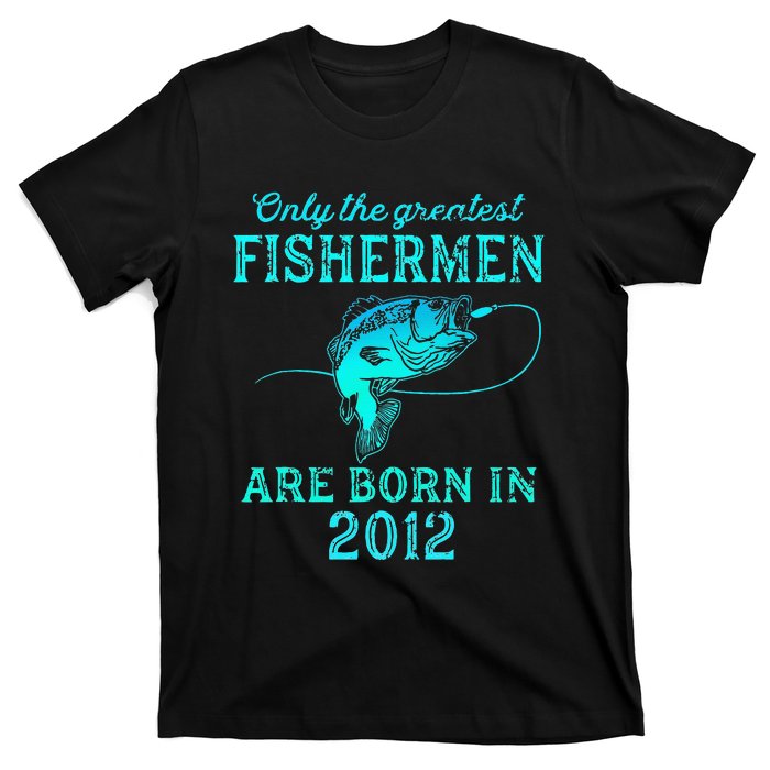 11 Years Old Fisherman Born In 2012 11th Birthday T-Shirt