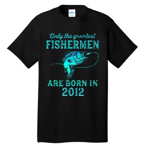 11 Years Old Fisherman Born In 2012 11th Birthday Tall T-Shirt