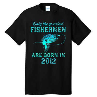 11 Years Old Fisherman Born In 2012 11th Birthday Tall T-Shirt