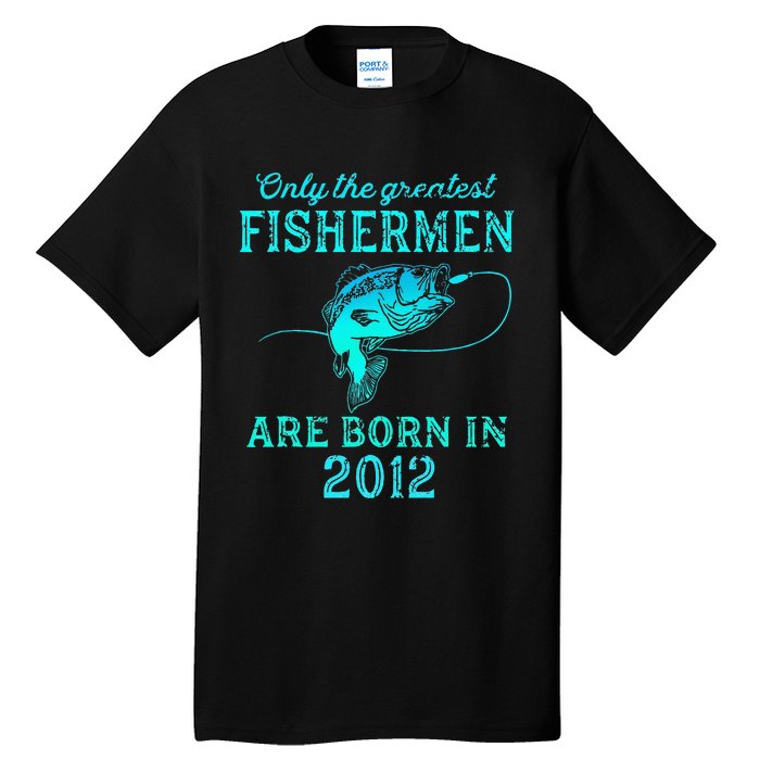 11 Years Old Fisherman Born In 2012 11th Birthday Tall T-Shirt