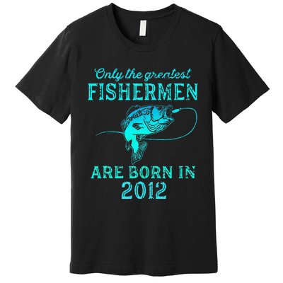 11 Years Old Fisherman Born In 2012 11th Birthday Premium T-Shirt