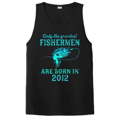 11 Years Old Fisherman Born In 2012 11th Birthday PosiCharge Competitor Tank